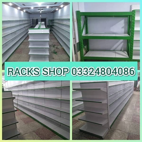 New Store Rack/ File rack/ wall rack/ Gondola Rack/ Trolleys/ counters 4