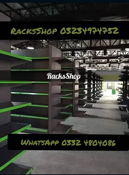 New Store Rack/ File rack/ wall rack/ Gondola Rack/ Trolleys/ counters 17