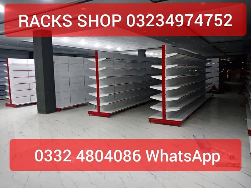 Racks/ wall rack/ Gondola Rack/ Store Rack/ cash counter/ Trolleys/bin 4