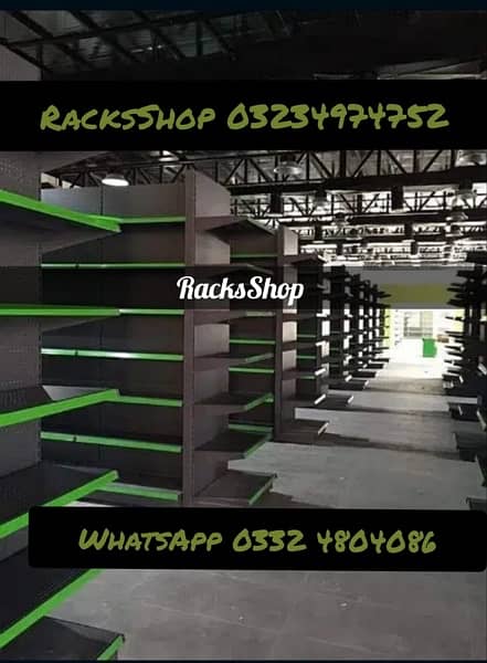 Racks/ wall rack/ Gondola Rack/ Store Rack/ cash counter/ Trolleys/bin 5