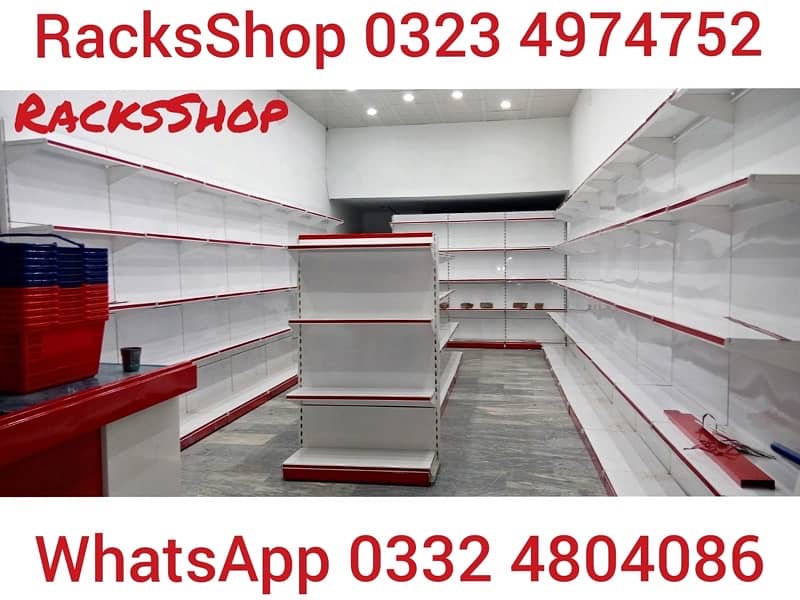 Racks/ wall rack/ Gondola Rack/ Store Rack/ cash counter/ Trolleys/bin 17