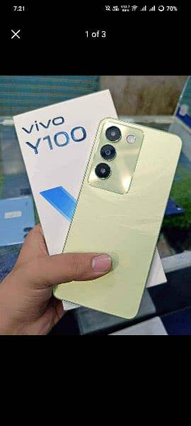 vivo y100 8+8(256) with box and original charger10months warranty left 7