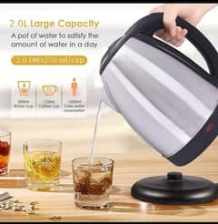 Electric kettle stainless 2 liter capacity