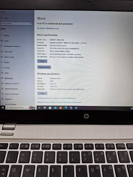 Hp folio 9480m Elitebook i7 1