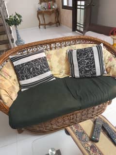Cane sofa set
