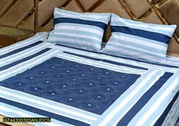 3pcs cotton patchwork double bedsheet