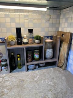 Kitchenware Wooden storage Shelf - Multi Purpose rack- 03271380620