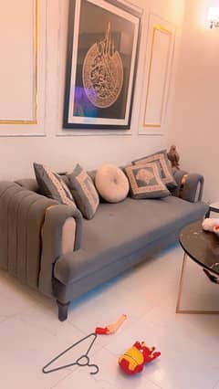 sofa set / 5 seater sofa / velvet sofa set