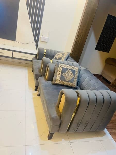 sofa set / 5 seater sofa / velvet sofa set 4