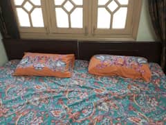 Two single beds made from Keekar Tree wood  (without foam) for sale 0