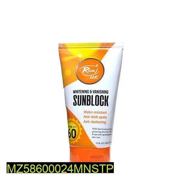 Whitenining &Vanishing Sunblock Spf-60,120Ml 1