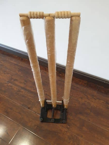 Wooden Wicket with springs (Cricket) 2