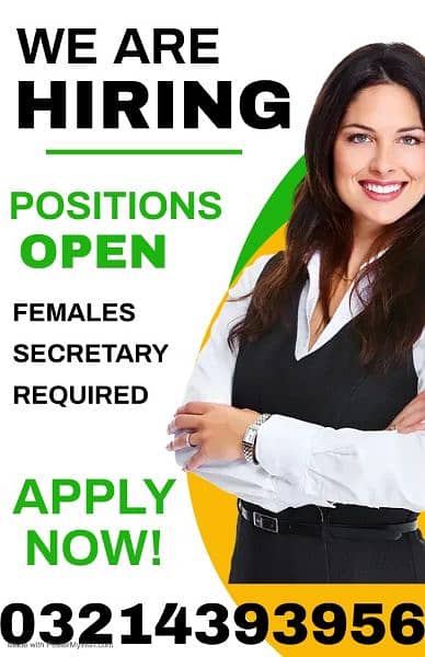 Female assistant /Receptionist 0
