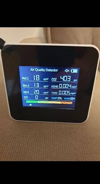 9 In 1 Air Quality Detector Humidifier PM2.5 PM10 HCHO TVOC CO CO 18