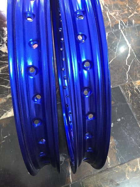 Alumunium rim 1.60x18 for sale blue colour 7