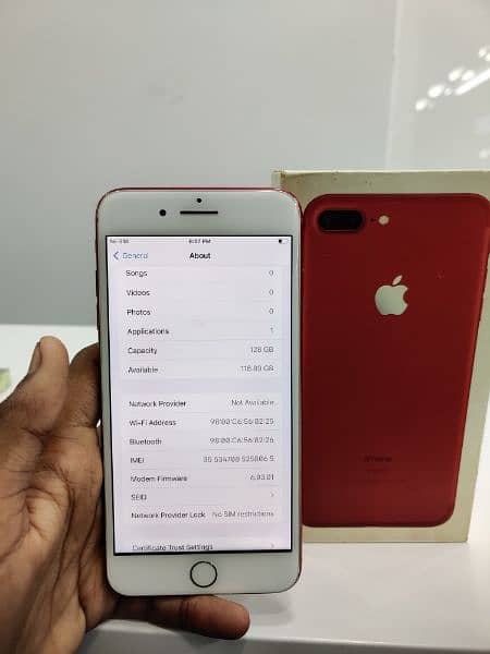 Iphone 7 plus 128GB PTA approved with Box 6