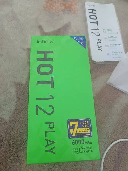 Infinix Hot 12 play 4/64 official pta approved 6