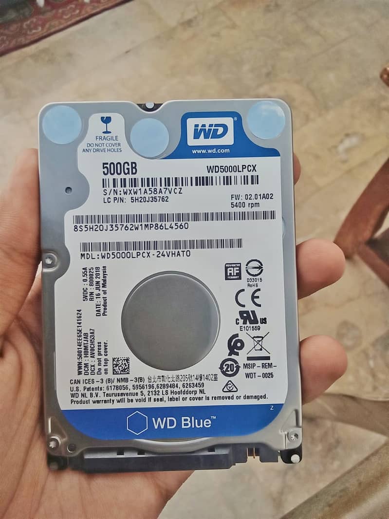 500GB HARD DRIVE WD5000LPCX 0