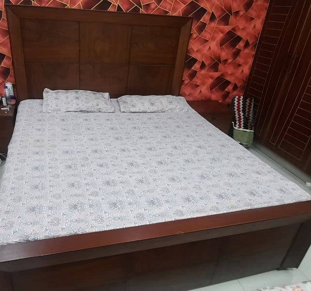 King Size Bed with Side tables for sale. Only 3 Months Used 2