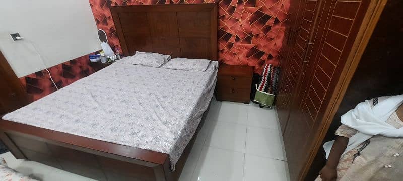 King Size Bed with Side tables for sale. Only 3 Months Used 3