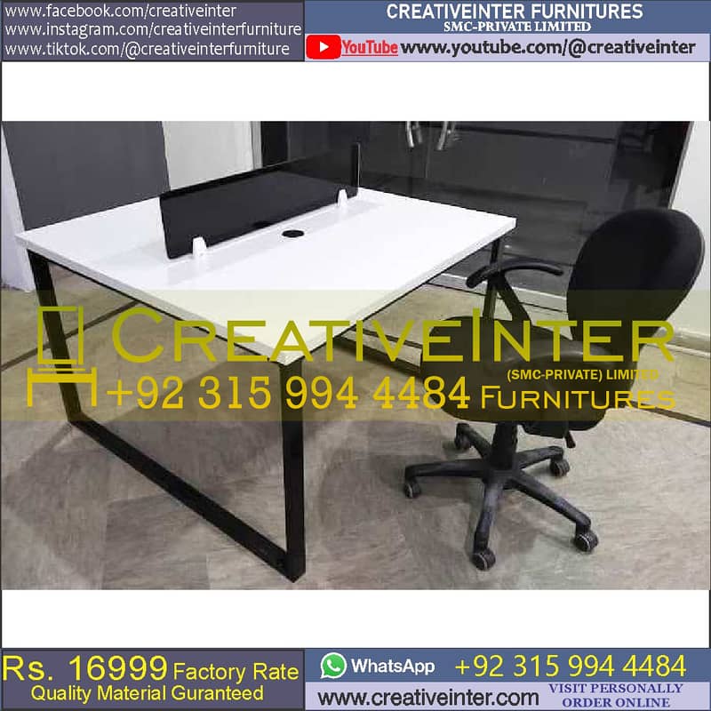 Study Table Mesh Office Chair Manager Desk Working Computer Laptop 4