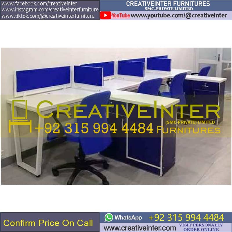 Study Table Mesh Office Chair Manager Desk Working Computer Laptop 14