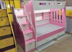 Bunker Bed In Pink/White