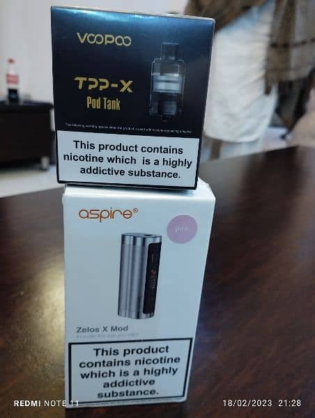 Aspire Zelos X Mod Vape Pod 80 watt 18650 Battery 4