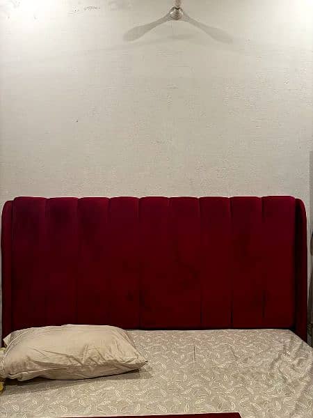 king size bed with side table and without mattress 1