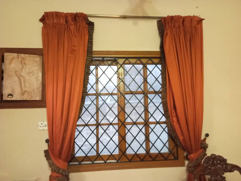 Set of 4 antique curtains 10