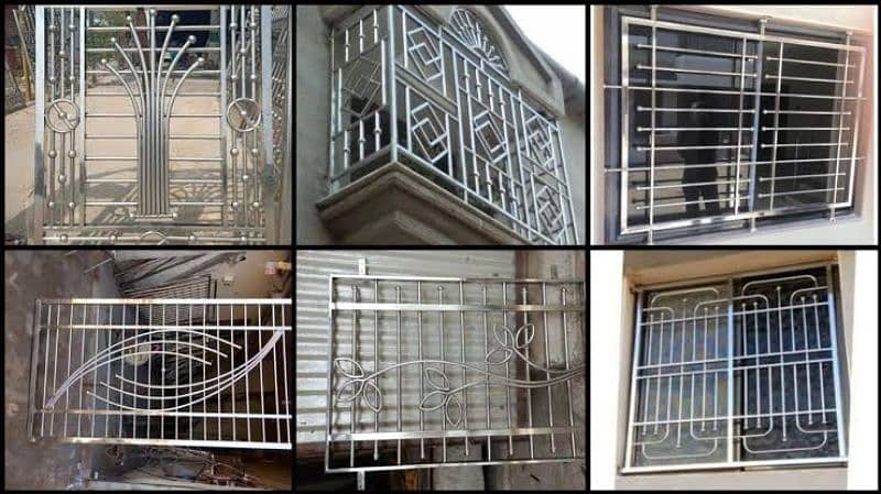 Stainless Steel & Steel Work Safety Grills, Windows Or Main Gate 7