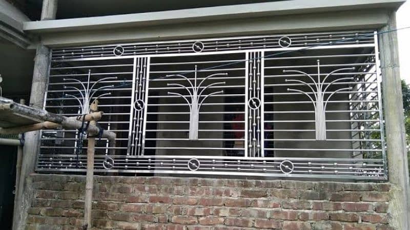 Stainless Steel & Steel Work Safety Grills, Windows Or Main Gate 8