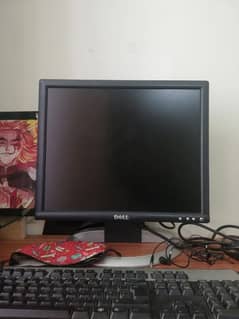 Dell monitor with cable and rotatable stand