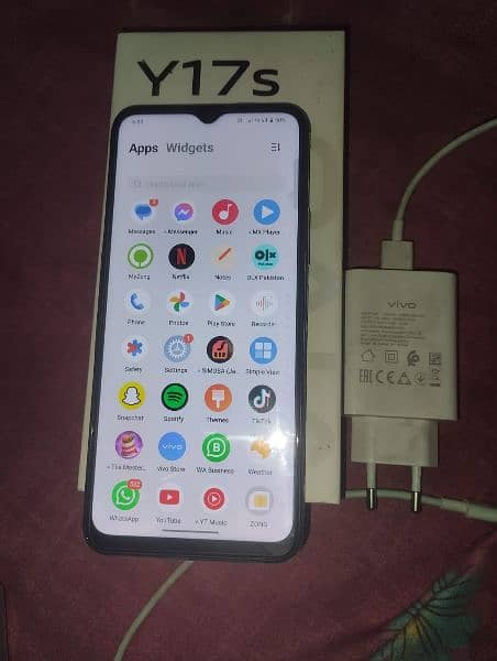 Vivo Y17s 6/128 With Box Charger Condition 10/10 Exchange Possible 6