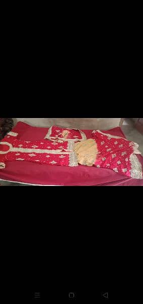 Red and Golden Colour lehnga for sale 2
