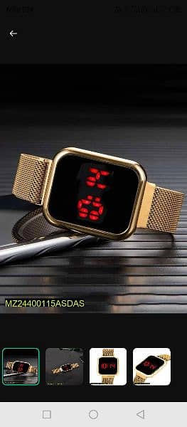 LED Display Digital Watch With Magnetic Strap 3