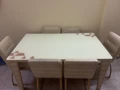 six seater dinner table