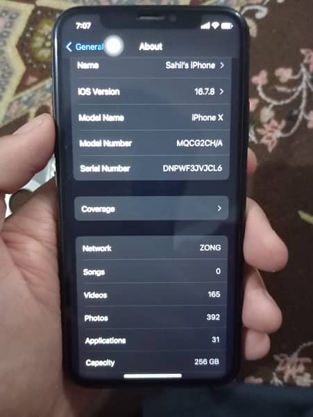 iphone x 256gb 4