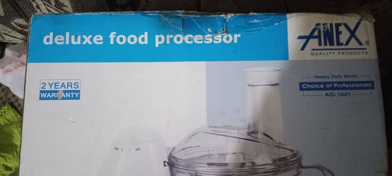 Chopper  Anex food processor AG-1041 model 10