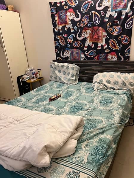 QUEENBED w MATTRESS FOR SALE 1