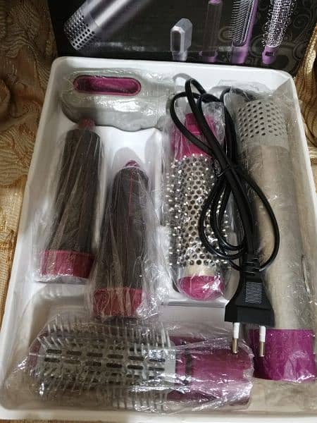5-in-1 Hair Styler: Dryer, Curler, Straightener, Volumizer, Anti-Frizz 3