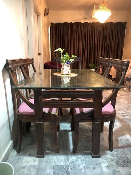 Dining table with 6 chairs 2