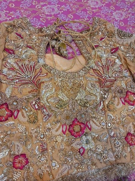 designer bridal wear mehndi lehnga choli by sumaira aurangzeb 1