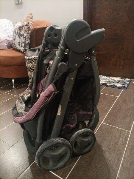 foldable stroller with carrier 3