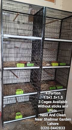 1.5x1.5 4 paortion 3 cages fir sale