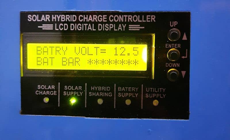 UPS (Pure sine wave) + Hybrid MPPT 70A charge controller 3