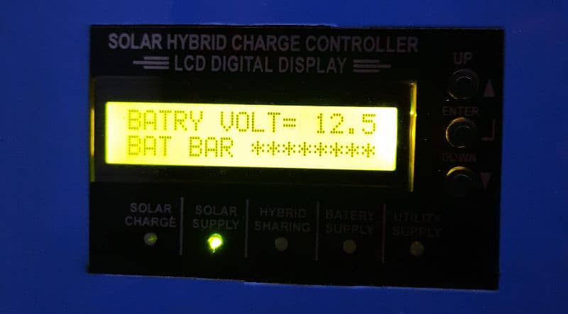 UPS (Pure sine wave) + Hybrid MPPT 70A charge controller 7