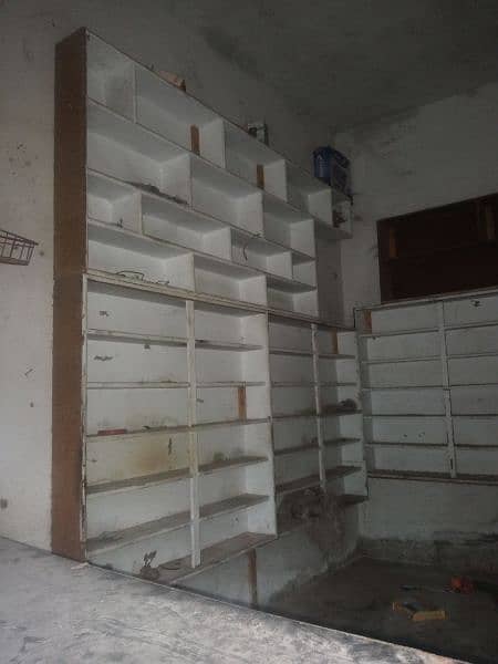 Shop used Wall racks and counter just 20,000 1