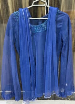 Stunning Blue & Black Fancy Dress (Free shipping)