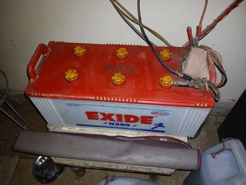 Excide battery 200amp 4
